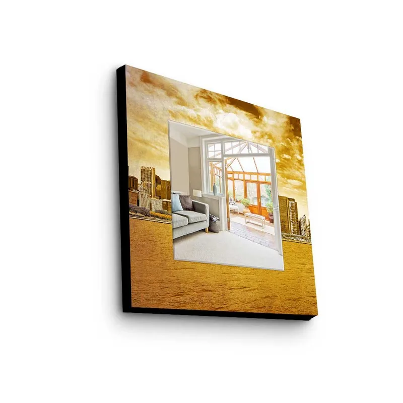 Dekorspegel 50x50 cm, Flerfärgad