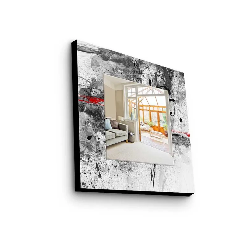 Dekorspegel 50x50 cm, Flerfärgad