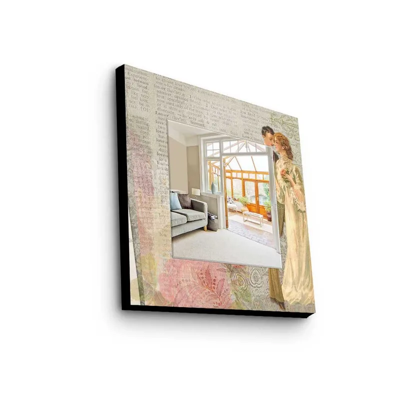 Dekorspegel 50x50 cm, Flerfärgad