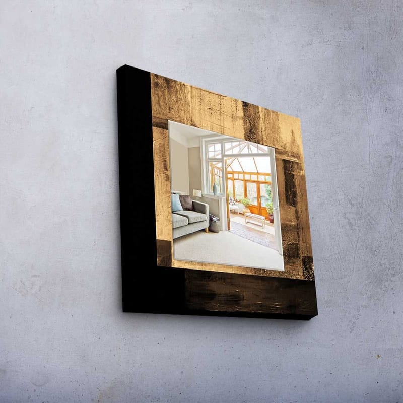 Dekorspegel 50x50 cm - Flerfärgad - Inredning & dekor - Speglar - Väggspegel