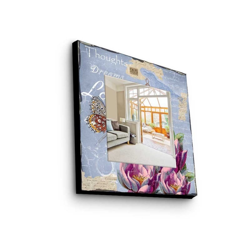 Dekorspegel 50x50 cm, Flerfärgad