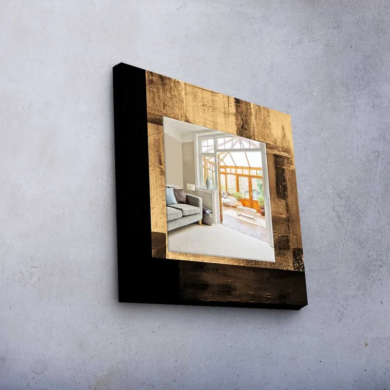 Dekorspegel 50x50 cm - Flerfärgad - Inredning & dekor - Speglar - Väggspegel