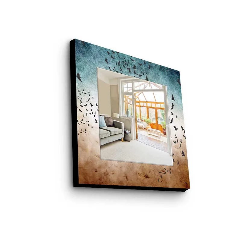 Dekorspegel 50x50 cm, Flerfärgad