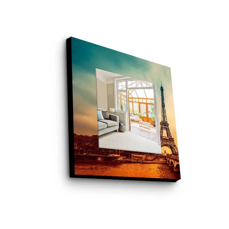 Dekorspegel 50x50 cm, Flerfärgad