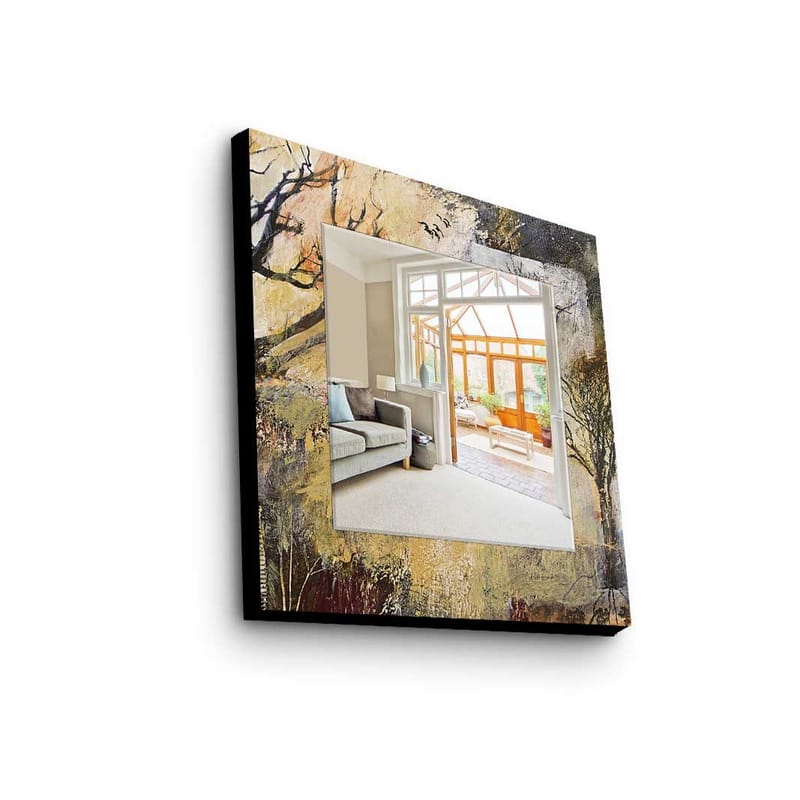 Dekorspegel 50x50 cm, Flerfärgad