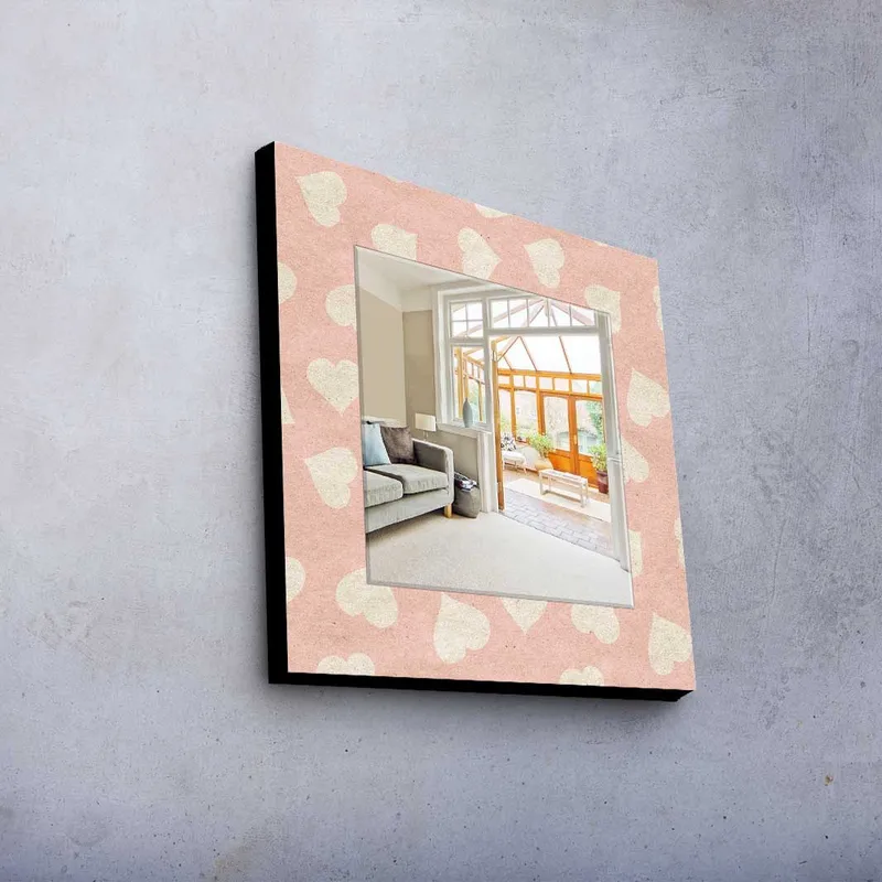 Dekorspegel 50x50 cm - Flerfärgad - Inredning & dekor - Speglar - Väggspegel