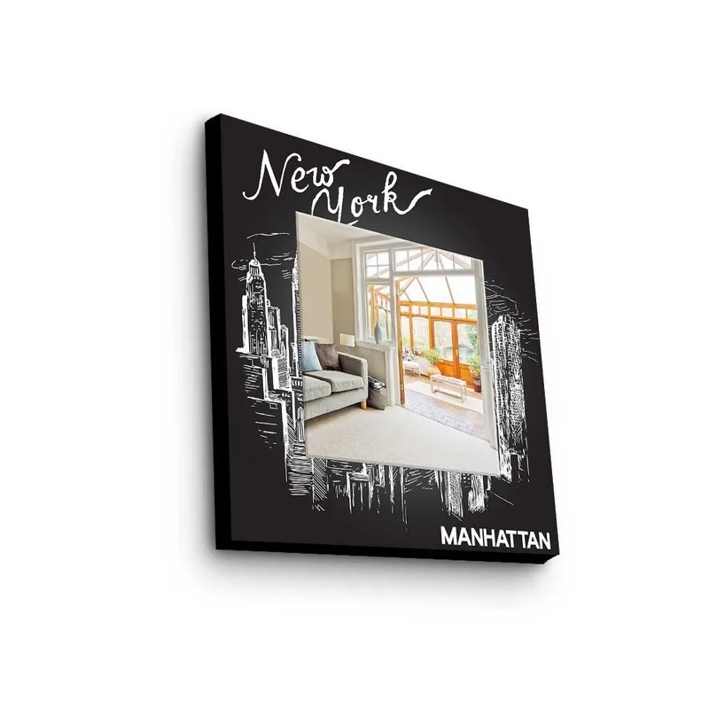 Dekorspegel 50x50 cm, Flerfärgad