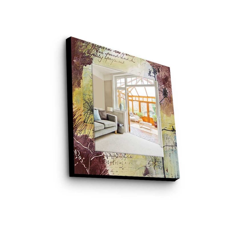 Dekorspegel 50x50 cm, Flerfärgad