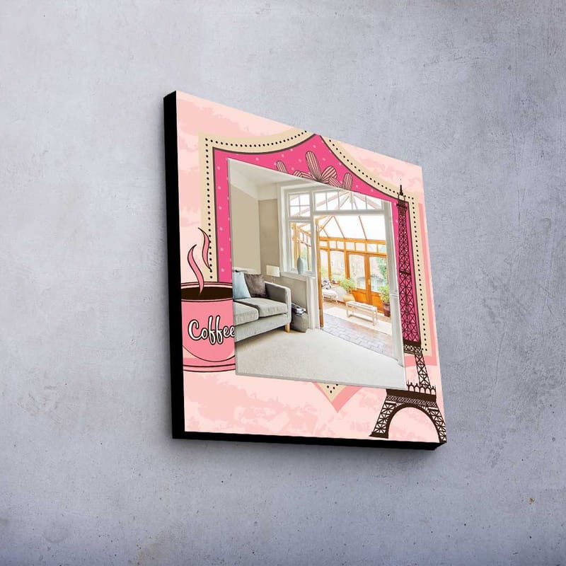 Dekorspegel 50x50 cm - Flerfärgad - Inredning & dekor - Speglar - Väggspegel