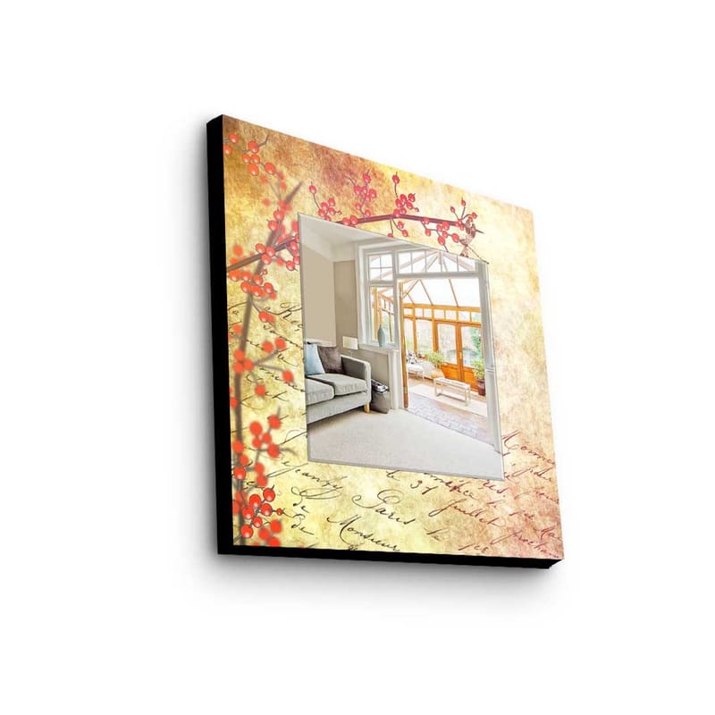 Dekorspegel 50x50 cm, Flerfärgad