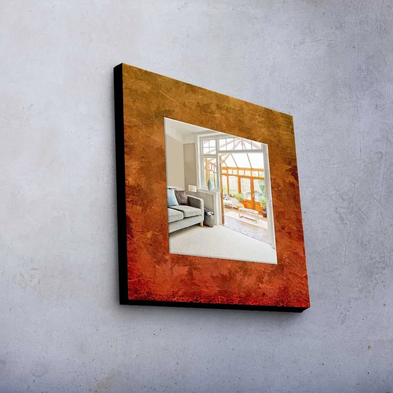 Dekorspegel 50x50 cm - Flerfärgad - Inredning & dekor - Speglar - Väggspegel