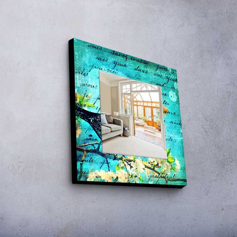 Dekorspegel 50x50 cm - Flerfärgad - Inredning & dekor - Speglar - Väggspegel