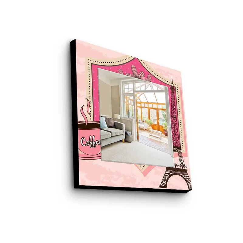 Dekorspegel 50x50 cm, Flerfärgad