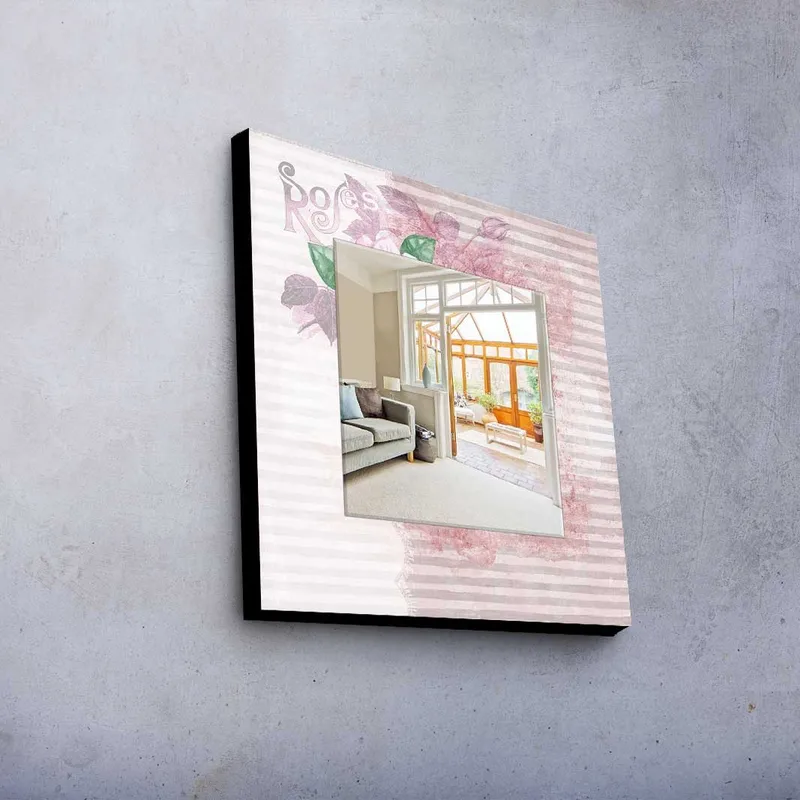 Dekorspegel 50x50 cm - Flerfärgad - Inredning & dekor - Speglar - Väggspegel