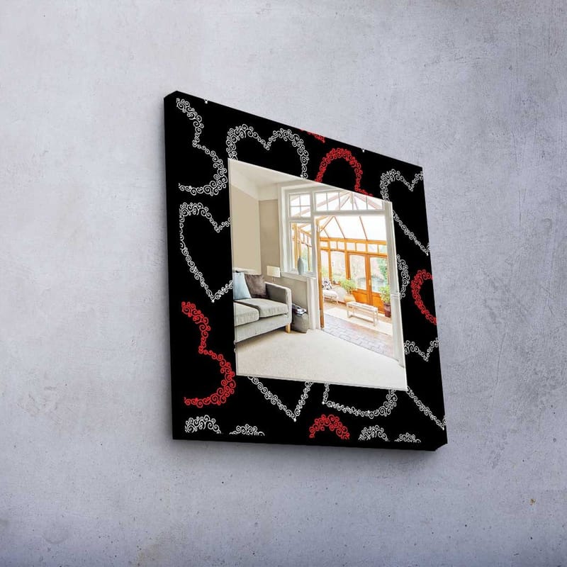 Dekorspegel 50x50 cm - Flerfärgad - Inredning & dekor - Speglar - Väggspegel