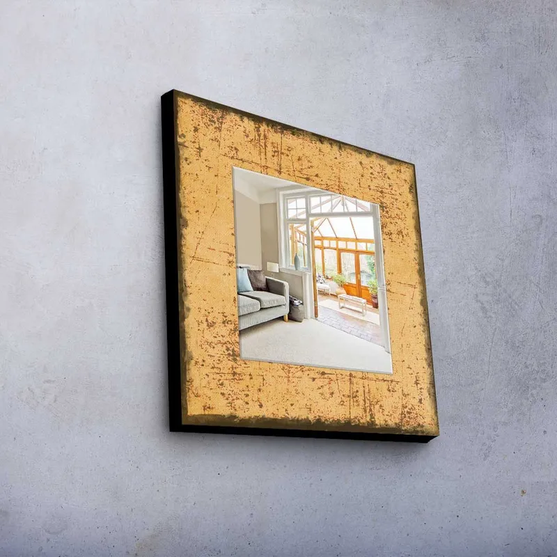 Dekorspegel 50x50 cm - Flerfärgad - Inredning & dekor - Speglar - Väggspegel