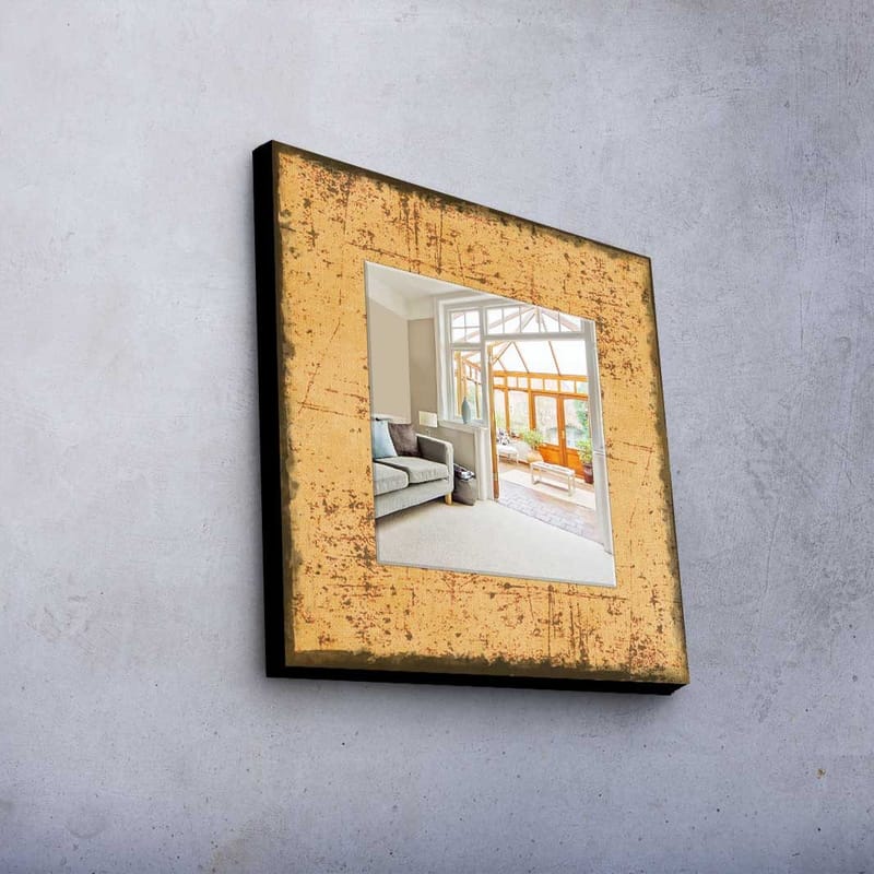 Dekorspegel 50x50 cm - Flerfärgad - Inredning & dekor - Speglar - Väggspegel