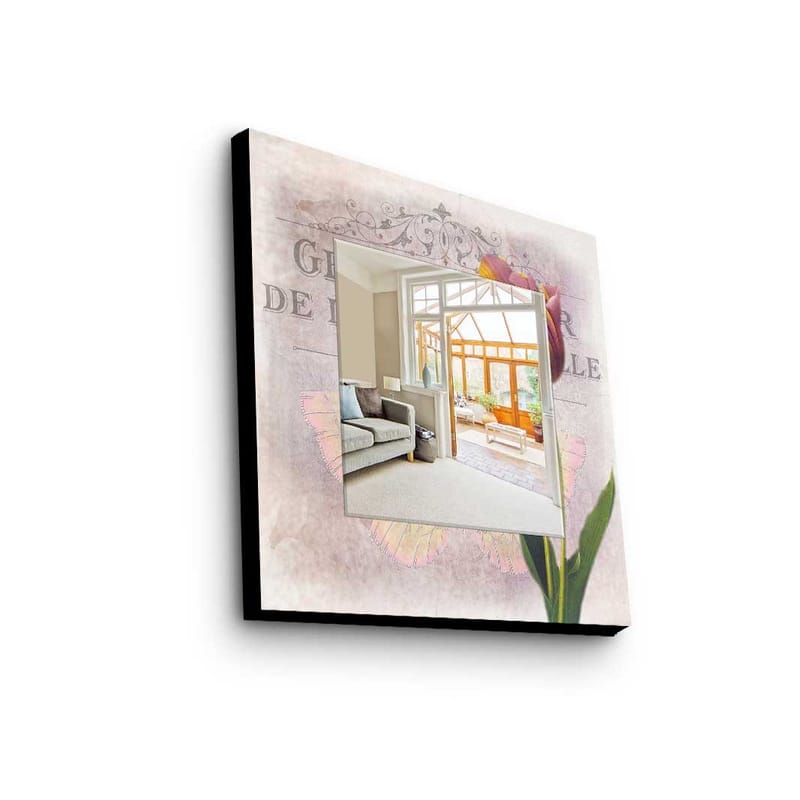 Dekorspegel 50x50 cm, Flerfärgad