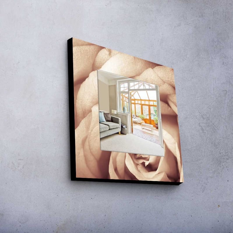 Dekorspegel 50x50 cm - Flerfärgad - Inredning & dekor - Speglar - Väggspegel