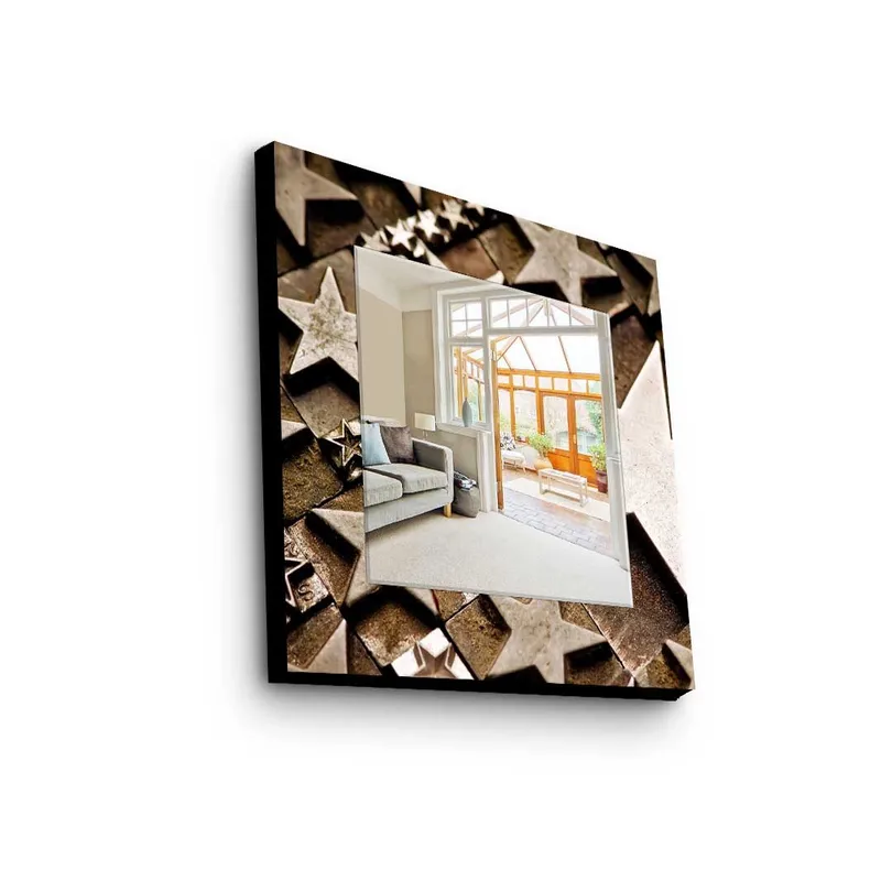 Dekorspegel 50x50 cm, Flerfärgad