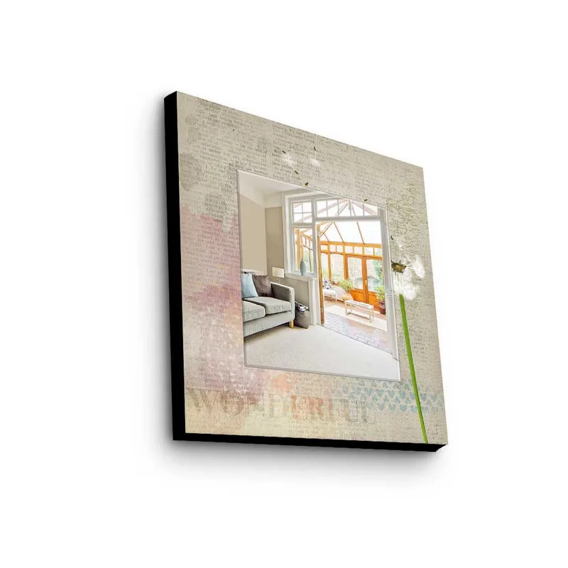 Dekorspegel 50x50 cm, Flerfärgad