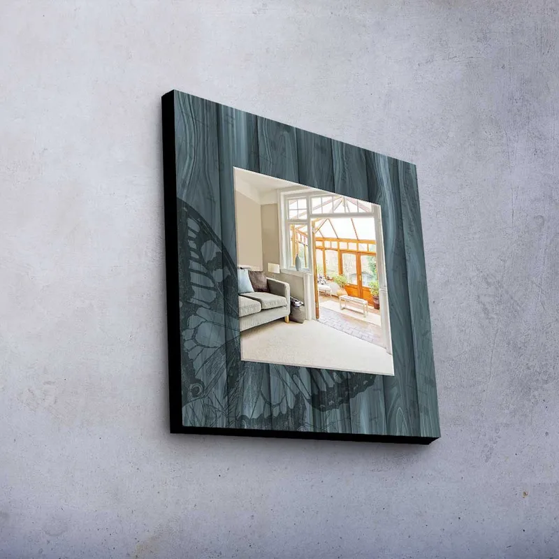 Dekorspegel 50x50 cm - Flerfärgad - Inredning & dekor - Speglar - Väggspegel