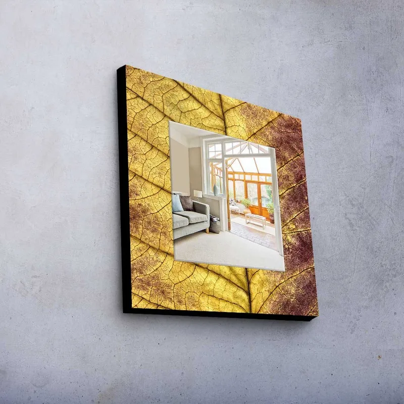 Dekorspegel 50x50 cm - Flerfärgad - Inredning & dekor - Speglar - Väggspegel