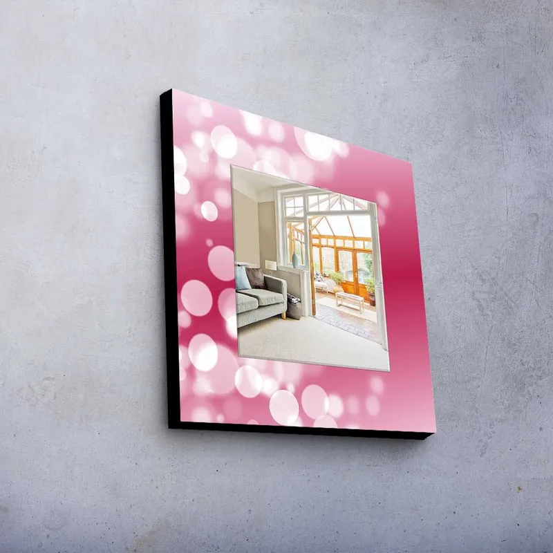 Dekorspegel 50x50 cm - Flerfärgad - Inredning & dekor - Speglar - Väggspegel