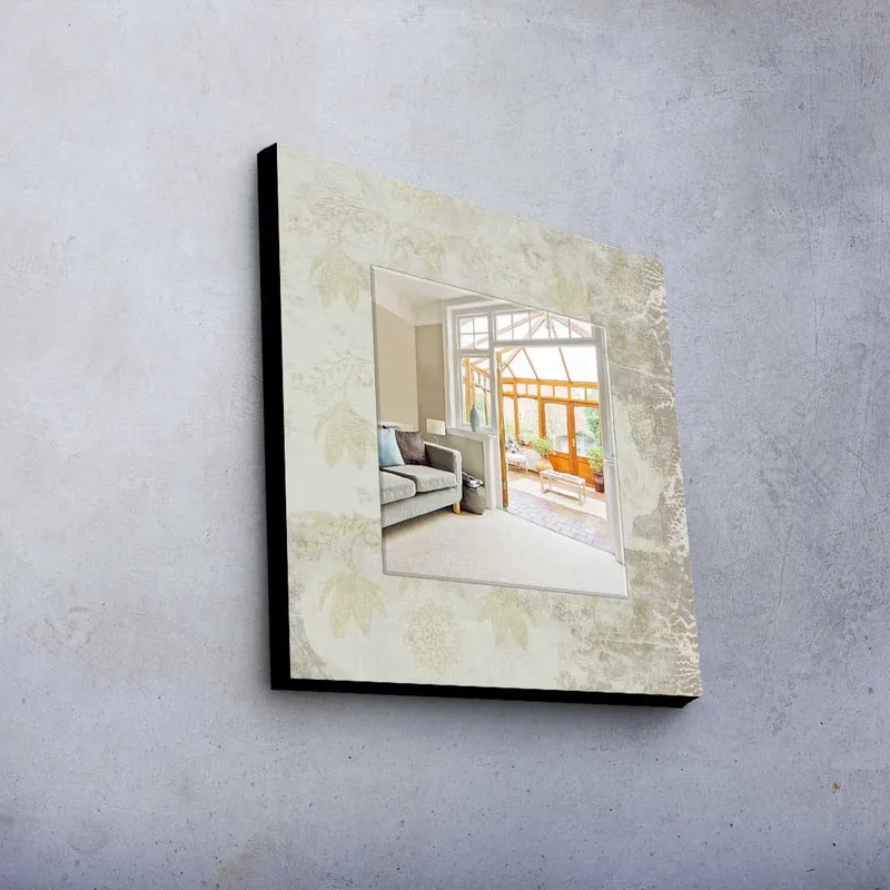 Dekorspegel 50x50 cm - Flerfärgad - Inredning & dekor - Speglar - Väggspegel