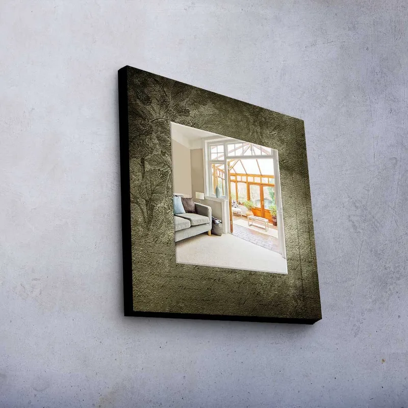 Dekorspegel 50x50 cm - Flerfärgad - Inredning & dekor - Speglar - Väggspegel