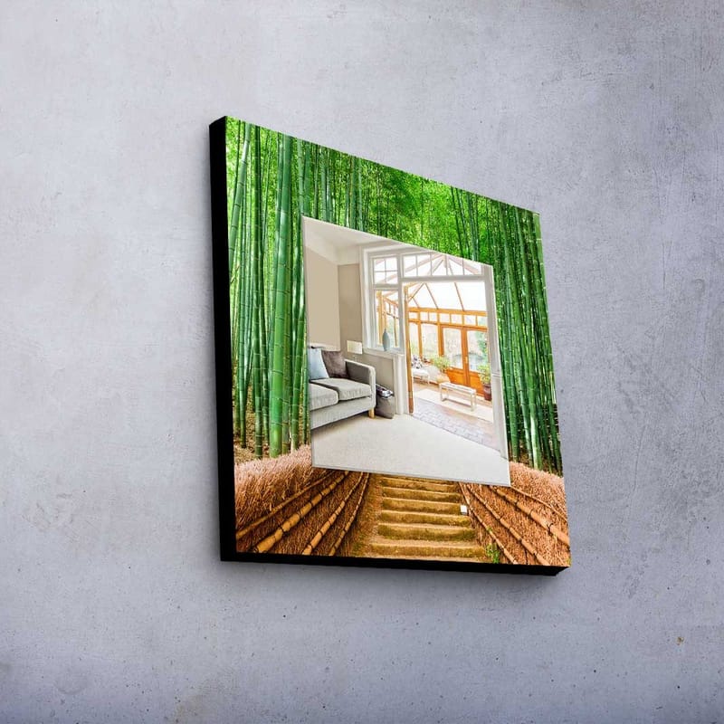 Dekorspegel 50x50 cm - Flerfärgad - Inredning & dekor - Speglar - Väggspegel