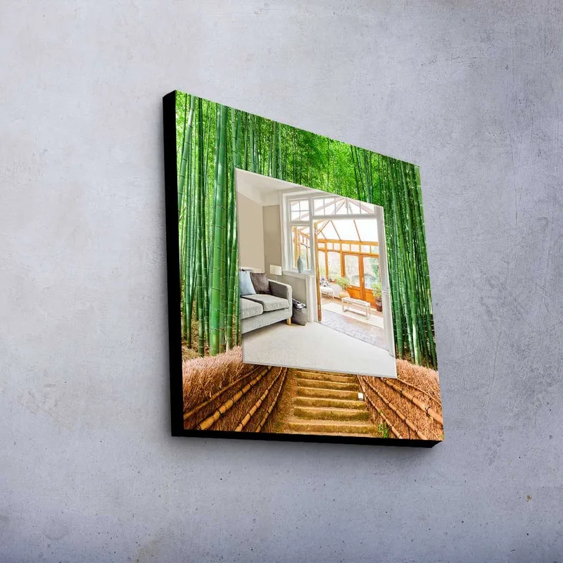 Dekorspegel 50x50 cm - Flerfärgad - Inredning & dekor - Speglar - Väggspegel