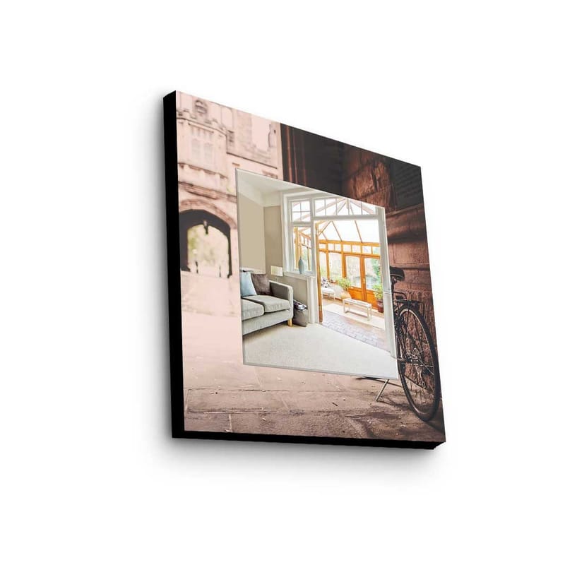 Dekorspegel 50x50 cm, Flerfärgad