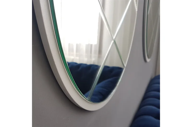 Delance Dekorationsspegel 60 cm - Silver - Inredning & dekor - Speglar - Väggspegel