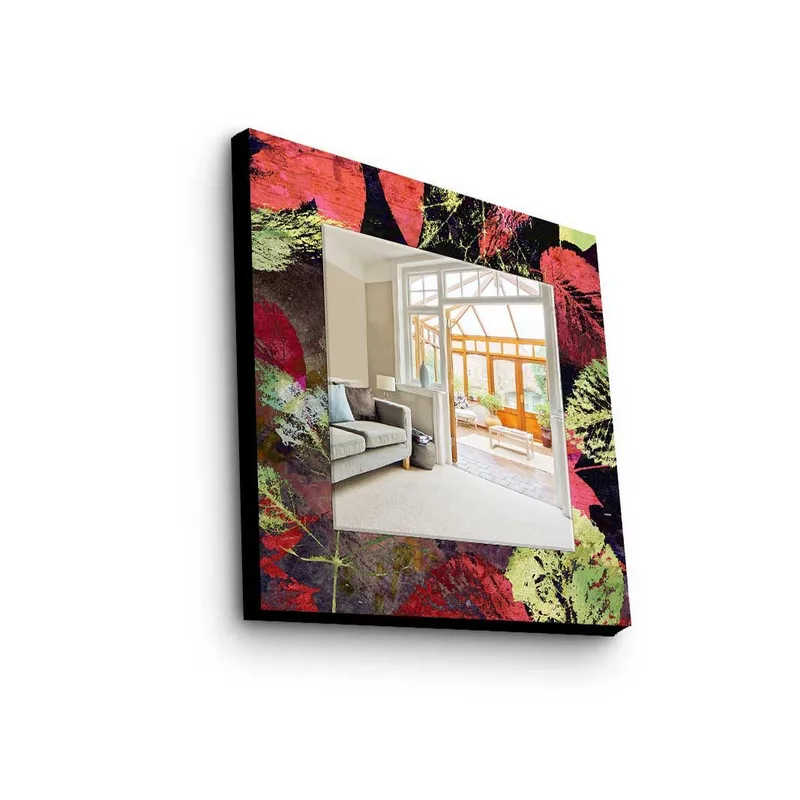 Denisova Dekorspegel 50x50 cm Christmas, Spegelglas/Tyg/Flerfärgad