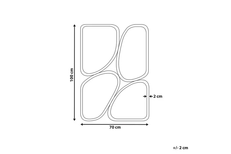 Väggspegel Diancey - Inredning & dekor - Speglar - Väggspegel