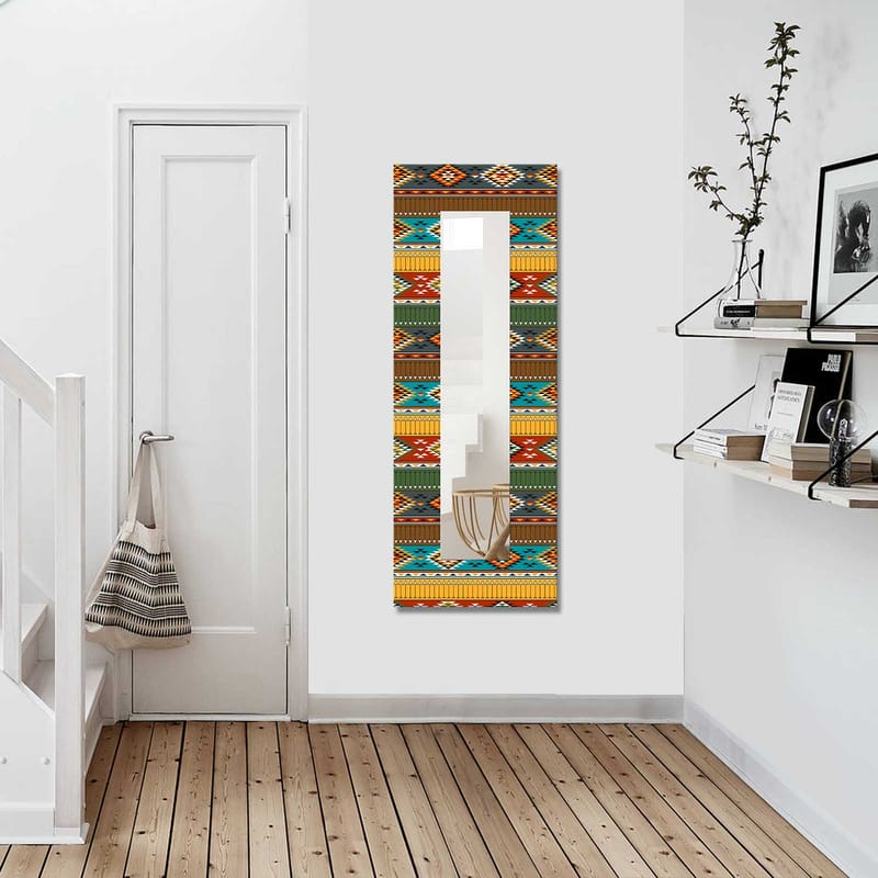 DUTOVO Dekorspegel 40x120 cm Christmas Canvas/Flerfärgad - Inredning & dekor - Speglar - V�äggspegel