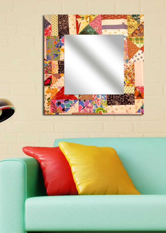 ELISTA Dekorspegel 50x50 cm Abstract Plexiglas/Flerfärgad - Väggspegel