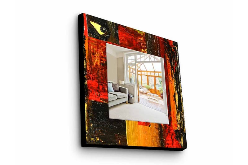 ELISTA Dekorspegel 50x50 cm Abstract Plexiglas/Flerfärgad - Inredning & dekor - Speglar - Väggspegel