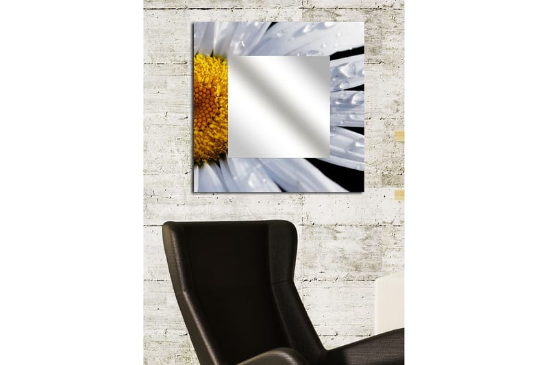 ELISTA Dekorspegel 50x50 cm Flowers Plexiglas/Flerfärgad - Inredning & dekor - Speglar - Väggspegel