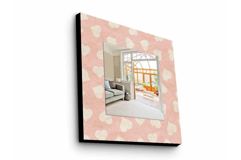 ELISTA Dekorspegel 50x50 cm Love Plexiglas/Flerfärgad - Inredning & dekor - Speglar - Väggspegel