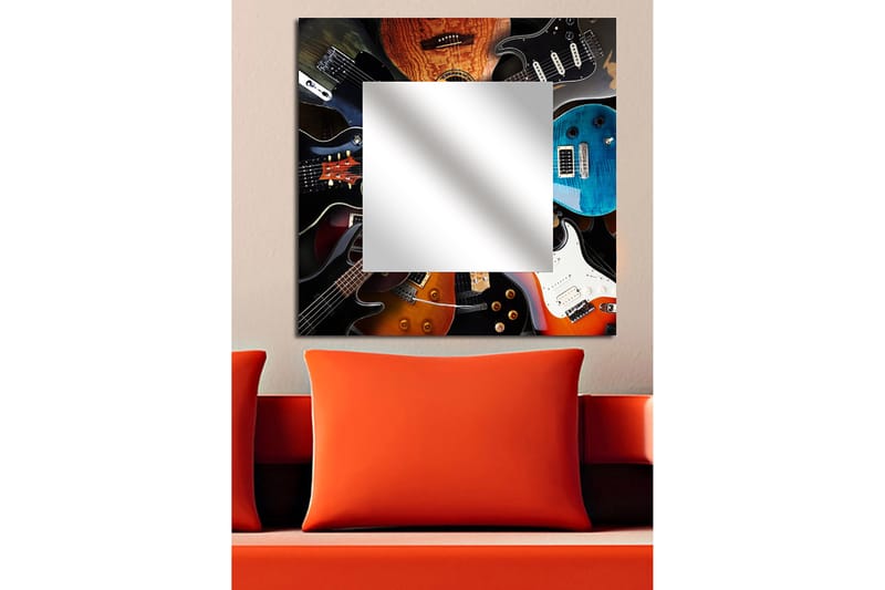 ELISTA Dekorspegel 50x50 cm Music Plexiglas/Flerfärgad - Inredning & dekor - Speglar - Väggspegel