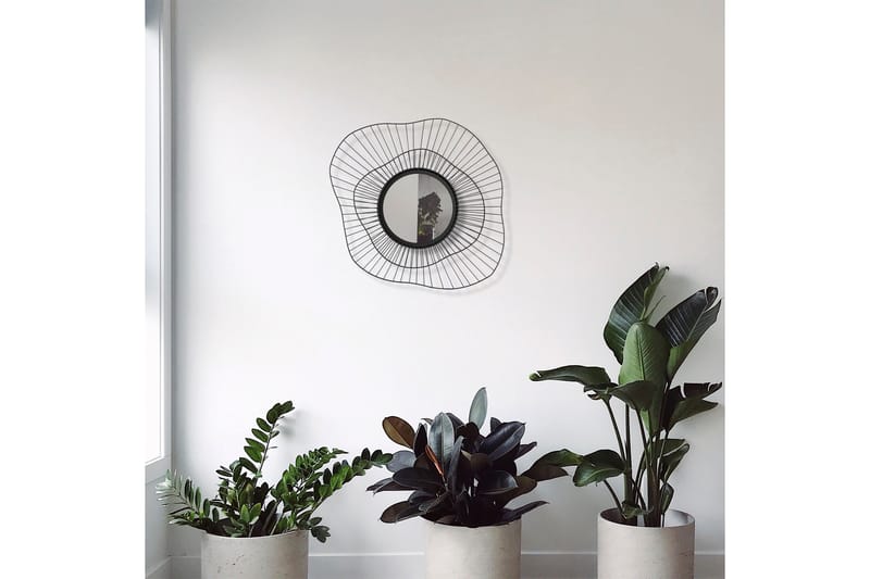 Euro Flora Spegel - Svart - Inredning & dekor - Speglar - Väggspegel