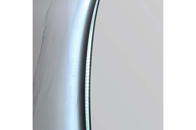 Felicia Spegel med LED-belysning Rund 80 cm Silver - Väggspegel