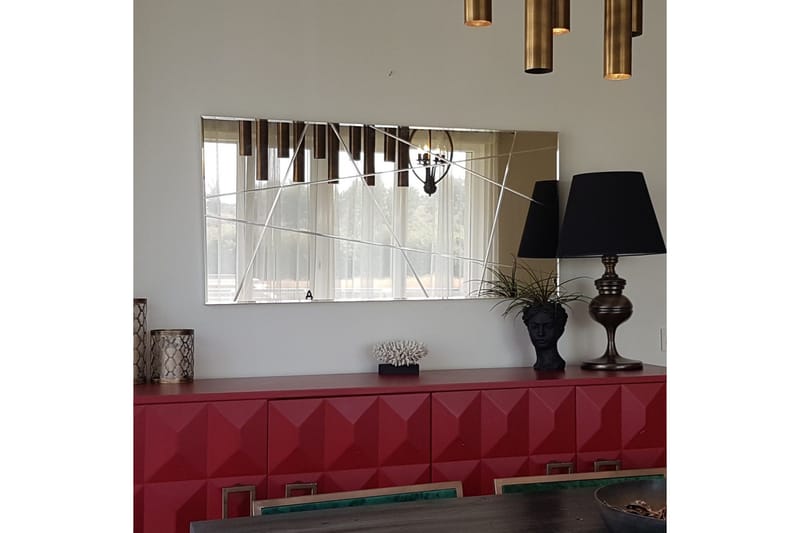 Fellwock Dekorationsspegel 62 cm - Silver - Inredning & dekor - Speglar - Väggspegel