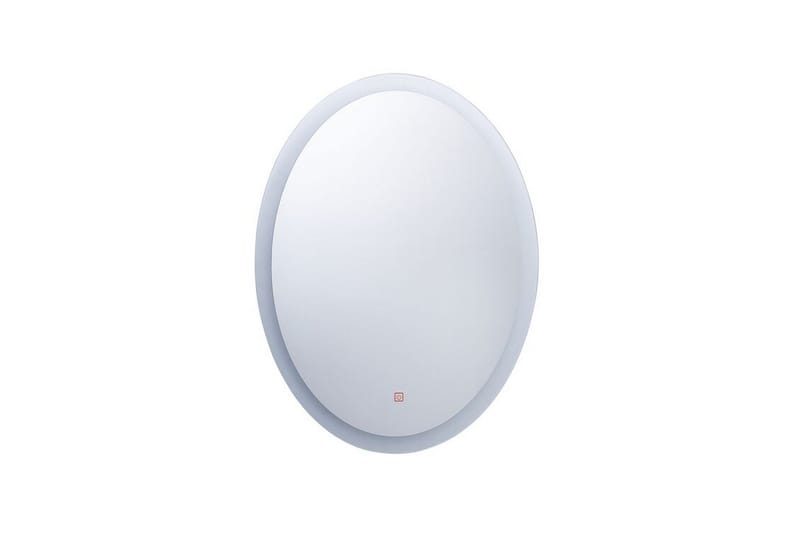 GILMAT Spegel Oval med LED-Belysning Silver - Väggspegel