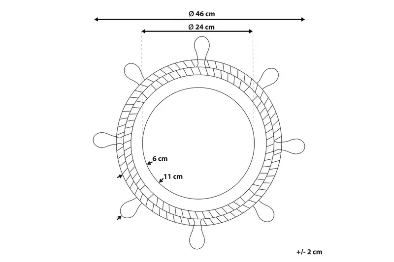 Väggspegel Gormaz - Inredning & dekor - Speglar - Väggspegel