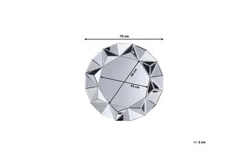 Habay Spegel 70 cm - Silver - Inredning & dekor - Speglar - Väggspegel