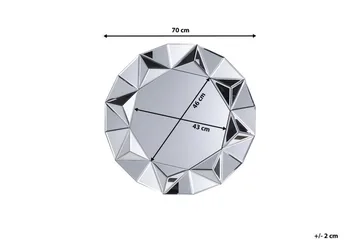 Habay Spegel 70 cm - Silver - Inredning & dekor - Speglar - Väggspegel
