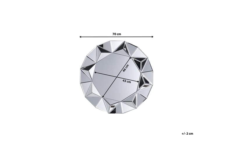 HABAY Spegel 70 cm - Inredning & dekor - Speglar - Väggspegel